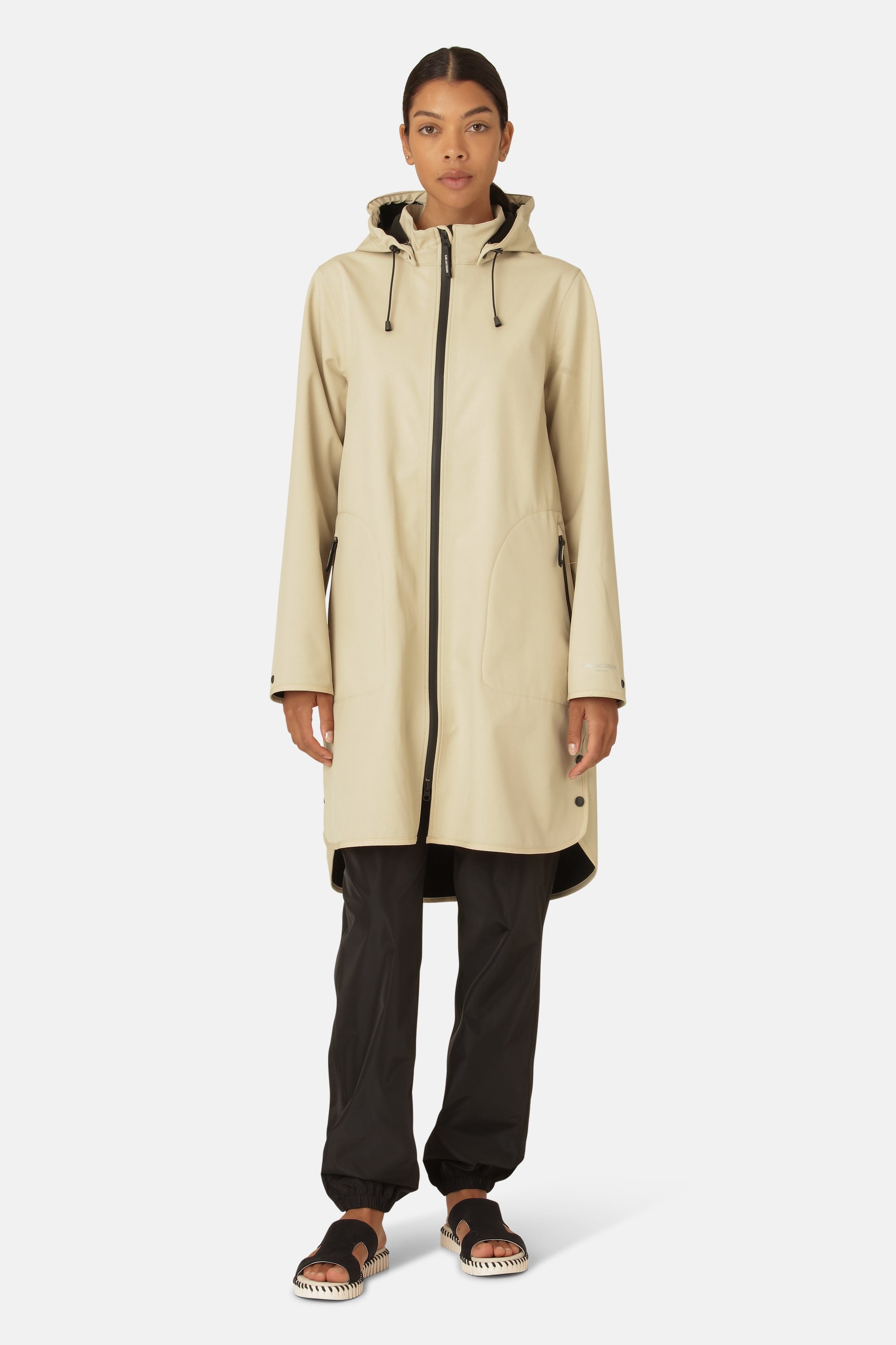 Softshell Regenmantel A-Linie - Beige